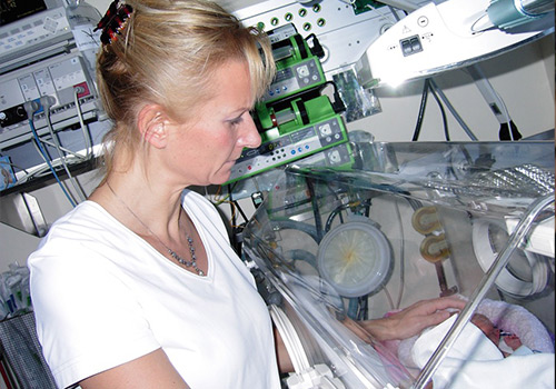 Teresa M.J. Catteeuw im Labor